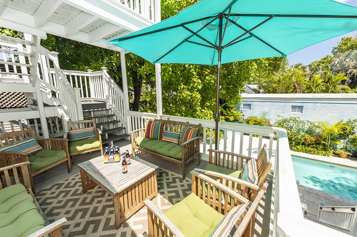 Key West Villas - Villa Grande's back deck