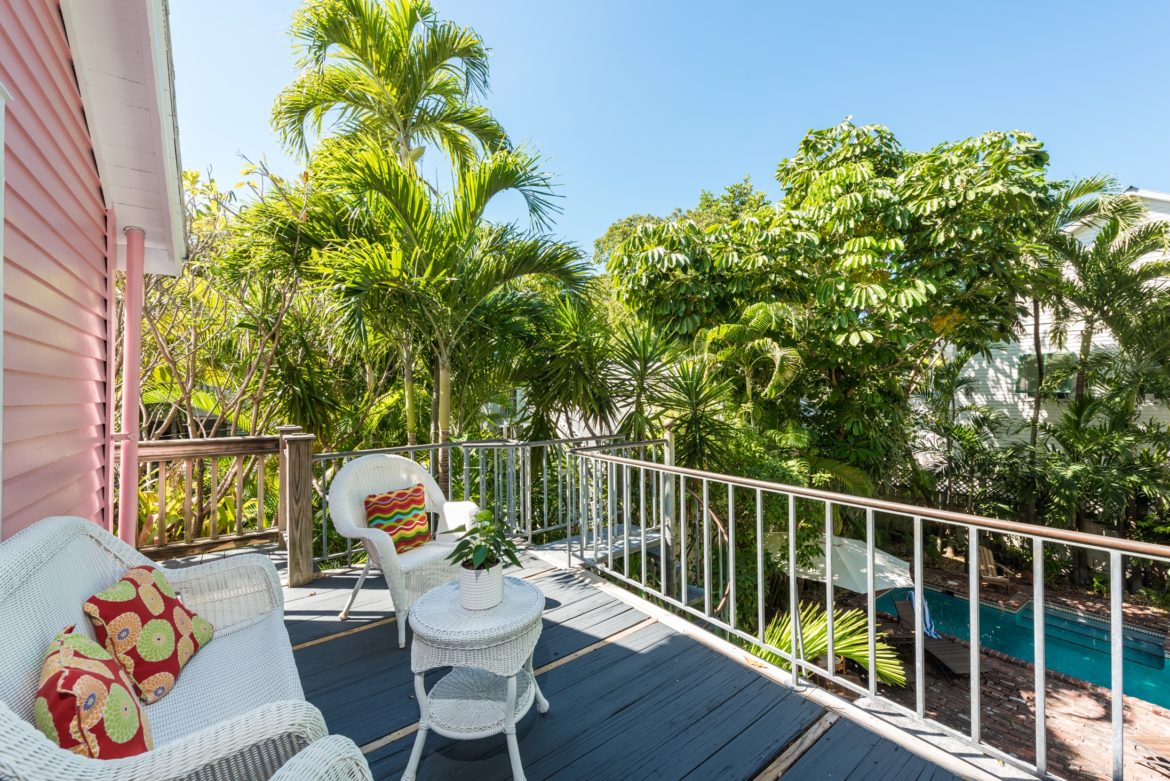 Key West Vacation Rental - William Skelton Home - Second floor back porch