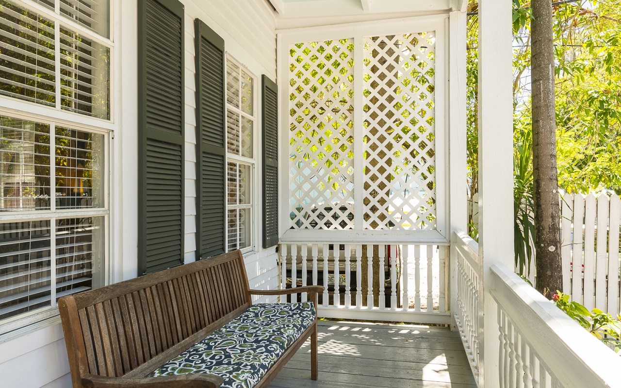 Vacation rental in Key West - Villa Rosa front porch